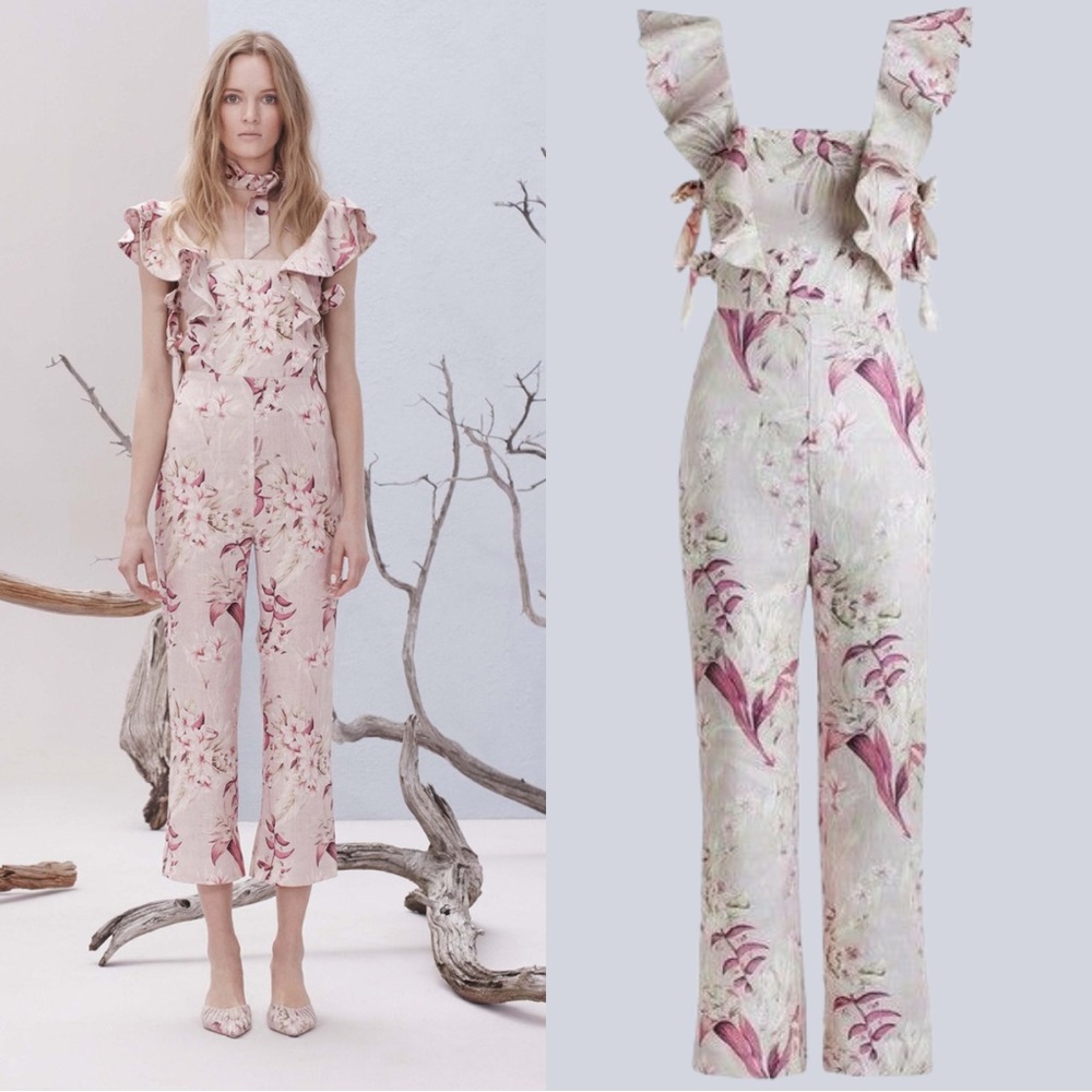 Zimmerman Apron Jumpsuit- Resort 2017 Collection